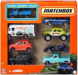 Matchbox Toy Cars or Trucks 8-Pack, Set of 8 Die-Cast 1:64 Scale Vehicles, Themed Multipack, Including 1 Exclusive (Styles May Vary)