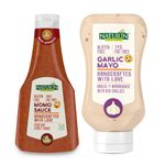 Naturin Momo Sauce 375g and Garlic Mayo 290g | Made using Red Chillies, Tomatoes, Onions, Ginger, Garlic