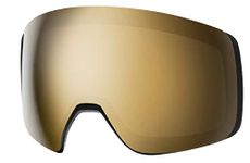 SMITH 4D MAG Snow Goggle Replacement Lens (ChromaPop Sun Black Gold Mirror)