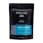 Meraki Coffee - Brilliance | Medium Dark Roasted AAA Grade Arabica (Mysore Nuggets) | Aromatic Moka Pot from North Coorg Region | No Chicory | Premium Mix for Rich-Refreshing Experience | 200g Pack