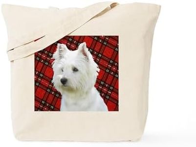 CafePress Westies are The Besties! Tote Bag Natural Canvas Tote Bag, Reusable Shopping Bag