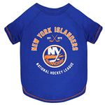 Pets First NHL New York Islanders Tee Shirt for Dogs & Cats, Small. - are You A Hockey Fan? Let Your Pet Be an NHL Fan Too!