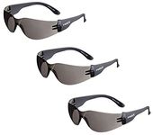 voltX 3 x GRAFTER’ Lightweight Industrial Safety Glasses, UKCA & CE EN166f Certified/Cycling Safety Glasses (Smoke Lens)