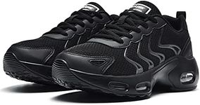 JARLIF Walking Shoes Women Air Tennis Running Shoes, Comfortable Athletic Sneakers for Womens Work Gym Standing Nursing Shoes(Size6-Black)
