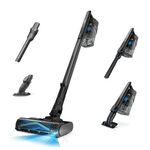 Shark PowerPro Reveal Plus Cordless Vacuum for Pet Hair – HyperVelocity Suction, Self‑Cleaning No‑Hair‑Wrap Brushroll, Dirt‑Reveal Technology, FloorDetect™, HEPA Filtration, 40‑Minute Runtime, IZ376H
