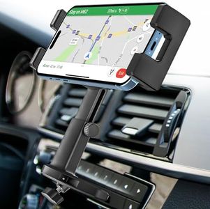 woleyi [Height Adjustable] CD Player Car Phone Mount, Universal Ultra Sturdy Cell for 14 Pro Max 13 12 11 XS XR X SE 8 Plus, Samsung, Android, All Mobile Devices, Black