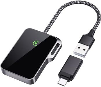 Lourcel 2024 Adaptateur Carplay sans Fil pour Apple iPhone – Convertit Filaire en Apple Carplay sans Fil pour Plug & Play Carplay dans Les Voitures 2015+, iOS 10+, Stable et Rapide, Facile à Utiliser