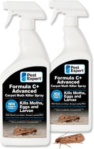 Pest Expert Carpet Moth Killer Spray 2x1L – Fast Acting Professional Treatment