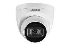 Lorex 4K Ultra HD IP Dome Security Camera with Listen-In Audio - Subscription-Free Clear Surveillance Footage with Enhanced Audio Monitoring - Weatherproof Outdoor Camera for Home Security