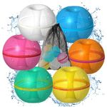 HIMS Reusable Water Balloons Magnetic, Water Bombs Refillable Water Balloons Self Sealing, Swimming Pool Toys Outdoor Garden Water Toys Games for Kids Adults