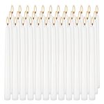 36 Pack 10 inch White Taper Candles, 7-7.5 Hour Burn Time,Unscented Dripless and Smokeless, 10 inch Elegant Premium Quality Dinner Candle for Home Décor, Restaurant, Wedding, Party Candlesticks…