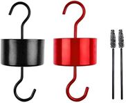 Large Ant Moat Guard for Hummingbird Feeders Accessory Hooks , 4 Pack Hummingbird Oriole Nectar Feeders Parts for Outdoors , 2 Metal Moat Hooks , 2 Clean Brushes, Red and Black