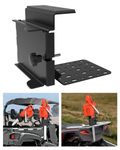 LARIFULL Universal Chainsaw Holder/Mount Adjustable Saw Press Rack with Most Tubings/ROPS Fixed Chainsaw Bracket Carrier Fit for ATV/UTV/Tractor/Trailer/Truck