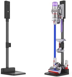AIKOLZON Vacuum Stand for Dyson, Stand-Storage-Holder-Station-Docking, Compatible with Dyson V6 V7 V8 V10 V11 V15 SV18 SV21 Cordless Vacuum Cleaners, with 6-8 Accessories Storage Space
