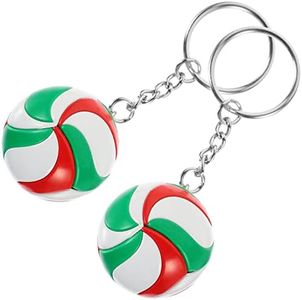 TOYANDONA 2 llaveros de voleibol, llaveros deportivos para la escuela, carnaval, regalos de recompensa, bolsas de fiesta, regalo