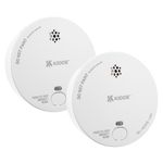 Twin Pack - Kidde 2030-DSR Battery Powered Optical Smoke Alarms for Home | 9V Replaceable Battery (Included) | 10 Year Sensor Life and Fully Certified