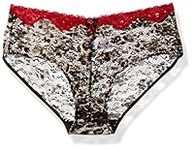 Lunaire Women's Plus Size St Lucia Stretch Lace Hipster, Cheetah, 6