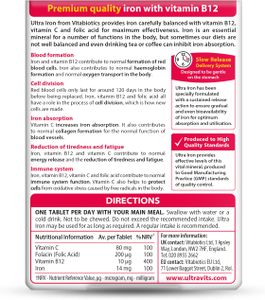 Vitabiotics Ultra Iron Tablets – High Strength Iron Supplement