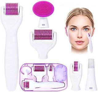 tao pipe Derma Roller 6 in 1 Micro Needing System Derma Roller Kit for Skin Care to Reduce Wrinkles, Sun Damage, Dark Spots, Scars