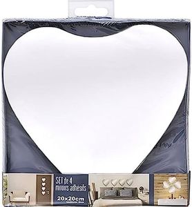 EVIDECO French Home Goods Small Decorative Wall Self Adhesive Shaped Mirrors - Set of 4