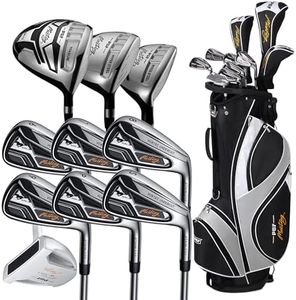 PGF Men's Mustang MK7 Complete Golf Club Package Set [Hand: Right] [Length: Standard][14-Pieces]