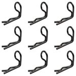 GDOOL 30-Pack 90-Degree Angle 1mm Body Clips Bent Springy Pins for All 1/16 1/18 1/20 Scale Model Car Truck Crawler Truck(Black)