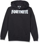 FORTNITE Boys' Logo Youth Pullover Hoodie, Black, Medium, Black, Medium