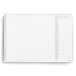 A3 Desk Pad with to Do List - 50 Sheets - 100gsm Premium Paper, glued and Mounted on Strong Cardboard Back (Charcoal)