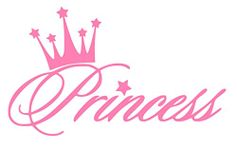 Pnk Princess Crown Decal Vinyl Sticker Graphics for Cars Trucks SUV Vans Walls Windows Laptop|Pink|5.6 X 3.6 Inch|URI281