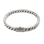 Silver Mens Bracelet, Curb Bracelets, Chunky Silver Bracelet, Mens Bracelet, Personalised Bracelet, Quality Handmade Silver-KIMNKIM P3-7.5/P7-8/P11-8.5/P15-9