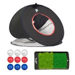 PUR3 Golf Chipping Net & Practice Game | 3-Target Design | Includes Dual-Texture Chipping Mat, 9 x Foam Balls, and Carrying Case | Indoor/Outdoor Golf Short Game Training Aid Kit