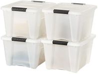 IRIS USA 32 Qt Stackable Plastic St