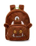 The Gruffalo Kids Mini Furry Backpack | Girls & Boys Brown Fluffy Rucksack with Adjustable Straps | Children’s Novelty Face Bag with 3D Ears and Horns | Story Book Series Merchandise Gift