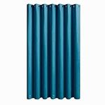 Topfinel Teal Eyelet Curtains Blackout Curtains for Bedroom Thermal Curtains for Winter, Door Curtains W228 x L228 CM,1 Panel