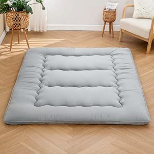 Futon Mattress Mattress Topper Queen Japanese Floor Mattress Memory Foam Tatami Foldable Sleeping Mattresses Camping Mattress,Grey