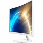 MSI PRO MP271CAW 27-inch Curved VA 1920 x 1080 (FHD) Computer Monitor, 75Hz, Free-Synch, HDMI, DisplayPort, VESA Mountable, Tilt,Speaker, 1ms, White