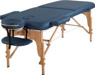 Sierra Comfort Wood Relief Portable Massage Table, Royal Blue, 188 CM, 28 Inch, 83.8 Cm