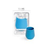 ezpz Tiny Cup (Blue) - 100% Silicone Training Cup for Infants - Designed by a Pediatric Feeding Specialist - 4 Months+