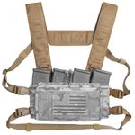 ACE TAC Multi-Mission Laser-Cut Shoulder Strap H-Harness for Chest Rig Compatible w/Spiritus Systems MK4/MK5 Haley Strategic, Coyote Brown