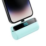 Feob Mini Power Bank for iPhone 5200mah,PD 20W Fast Charging Portable Charger iPhone, Compact Battery Pack with LCD Dispay, Compatible with iPhone 14/14 Pro Max/13/13 Pro Max/12/11/XR/X/8/7/6 etc