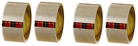 3M Scotch BOPP Packaging Clear Tape (Transparent) | 48mm x 50 meter | Pack of 2 & Scotch Packing Tape cm 5.08 cm (2") x50m Clear (Pack of 2)