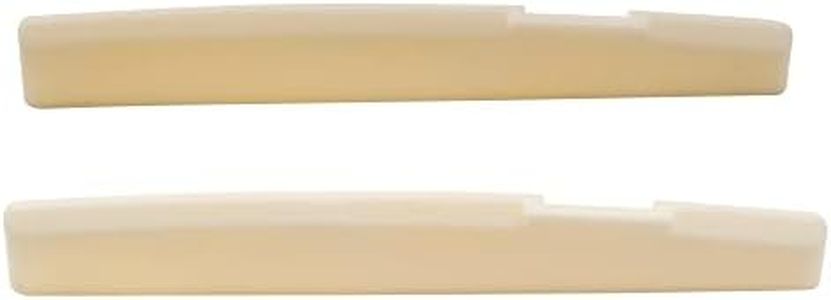 Musiclily Pro 71.12mm Compensated Acoustic Guitar Bone Saddle for 6-String Taylor Style, Ivory(Set of 2)