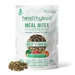 healthybud Freeze Dried Raw Dog Food 14.1oz - Grain Free Beef Liver Meal Bites - High Protein Puppy Food with Human-Grade Natural Limited Ingredients - Healthy Soft Kibbles with Real Meat