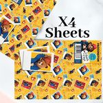 Paddington Bear Wrapping Paper 4 Sheets 4 Tags Sheet Size 70cmx50cm Official Product Responsibly Resourced