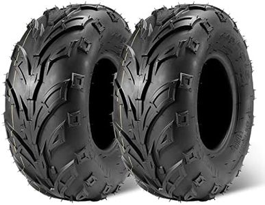 MaxAuto 145 70-6 ATV Tires 145/70-6 Mini Bike Tires 145 70 6 ATV & Go Kart Street Mini Bike tires, 4Ply Tubeless Off-road Tire, Set of 2