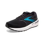 Brooks Women's Ariel '20 Running Shoe, Black Ebony Blue, 6 UK