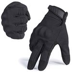 WTACTFUL Windproof Touch Screen Warmer Full Finger Gloves for Winter Cycling Motorcycle Motorbike Hunting Hiking Bike Work Driving Outdoor Camping Skiing Snowboarding Gear Black Small