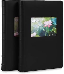 Old Town Bonded Leather Photo Album, 2 Pack (3up, Black)
