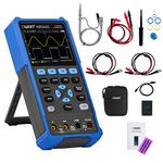 OWON Oscilloscope HDS242s 3 in 1 Universal Test Instrument, Professional Handheld Digital PC Oscilloscope,20000 Counts Digital Multimeter, with Lithium Battery(40 MHz + 2CH+ 1CH Waveform Generator)