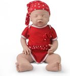IVITA Full Body Silicone Reborn Baby Doll Soft Newborn Baby Doll Open Mouth Girl (10inch)